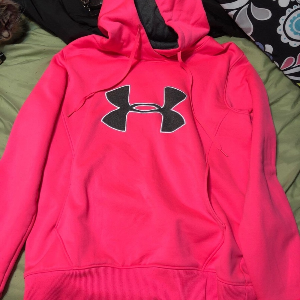 Hot pink under Armour hoodie